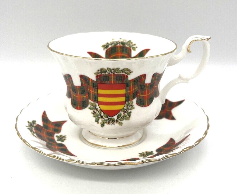 Royal Albert Bone China Tea Cup & Saucer Scottish Tartan Series Cameron